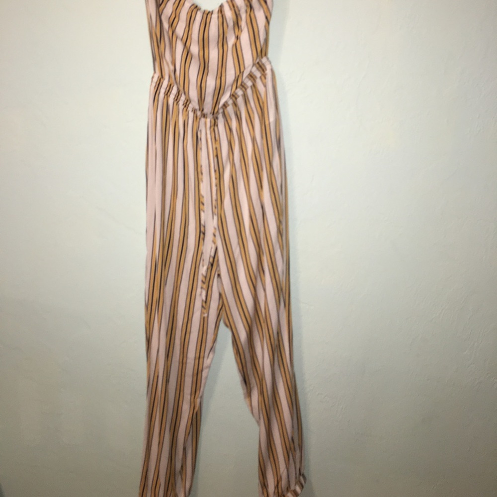 striped jumpsuit